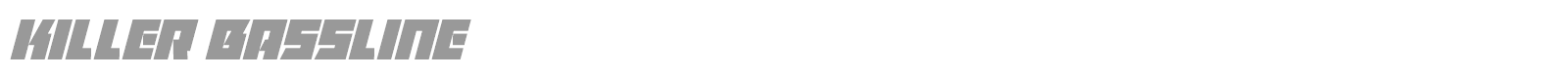 Killer Bassline font preview